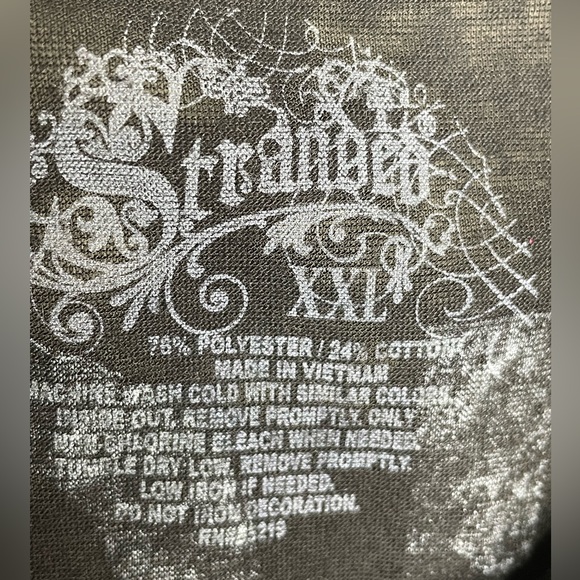 STRANDED Naughty and Nice Front and Back Graphic Sheer Gray  T Shirt XXL - Picture 3 of 3